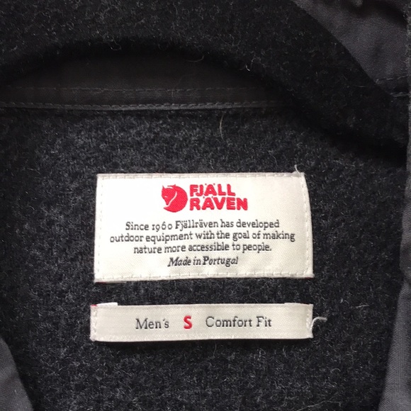 Fjallraven mens small Canada wool shirt jacket. Grey. - Picture 3 of 7